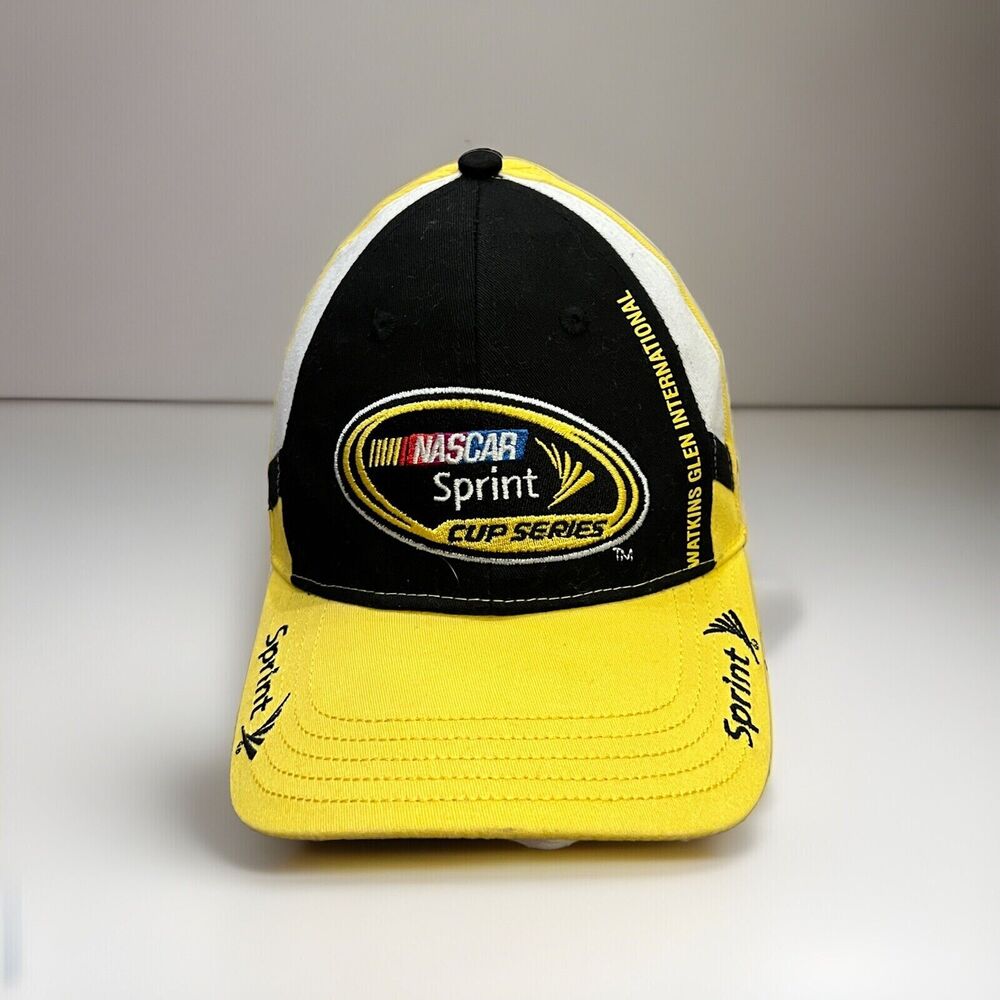 NASCAR Sprint Cup Series 2009 Mens Black Yellow Fitted Hat One Size Fits Most